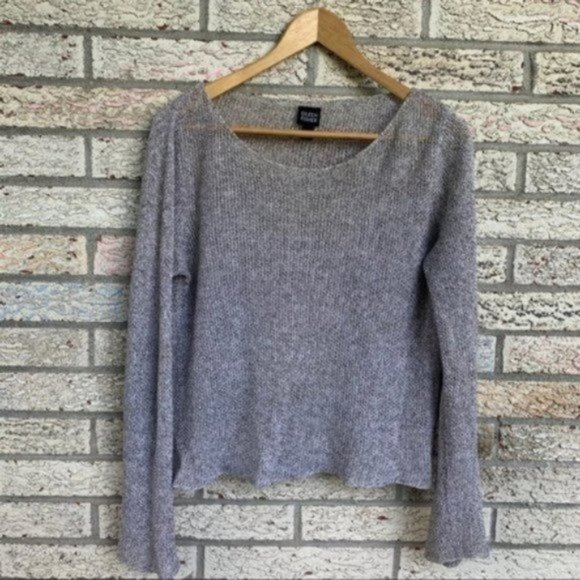 Eileen Fisher Sweaters - Eileen Fisher grey 100% linen loose knit sweater